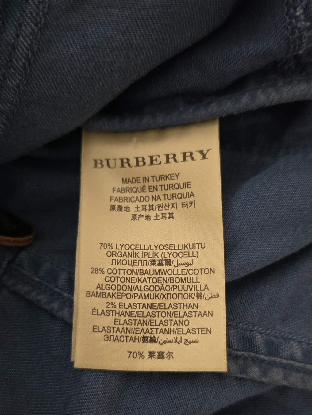 BURBERRY Blue Utility  Jacket - Picture 9 of 12